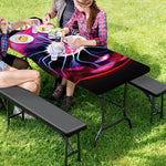 Plasma Ball Print Picnic Table Cover