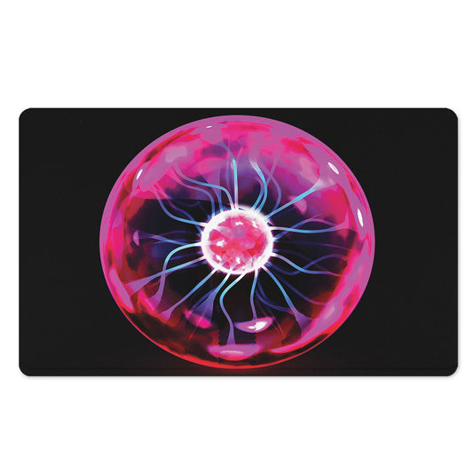 Plasma Ball Print Polyester Doormat