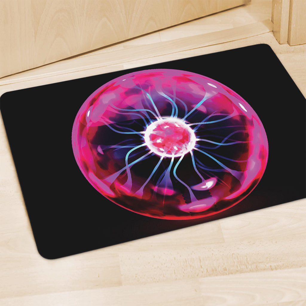 Plasma Ball Print Polyester Doormat