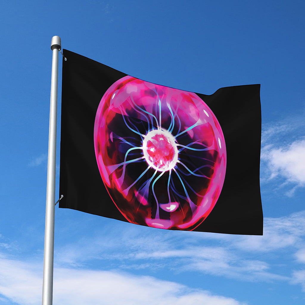Plasma Ball Print Polyester Flag