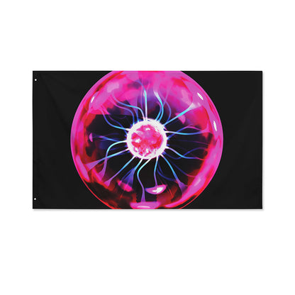 Plasma Ball Print Polyester Flag