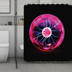 Plasma Ball Print Polyester Shower Curtain
