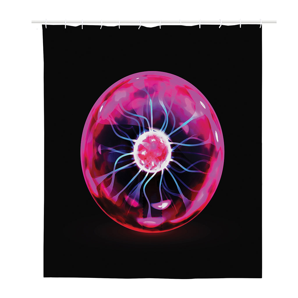 Plasma Ball Print Polyester Shower Curtain