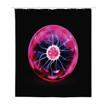 Plasma Ball Print Polyester Shower Curtain