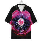 Plasma Ball Print Rayon Hawaiian Shirt