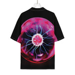 Plasma Ball Print Rayon Hawaiian Shirt