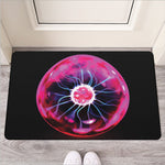 Plasma Ball Print Rubber Doormat