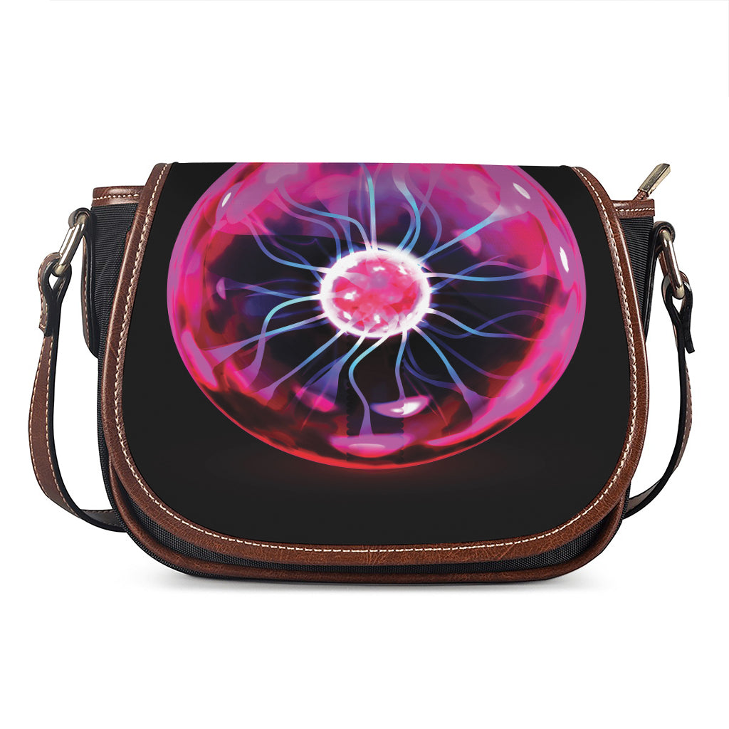Plasma Ball Print Saddle Bag