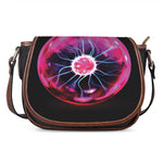 Plasma Ball Print Saddle Bag