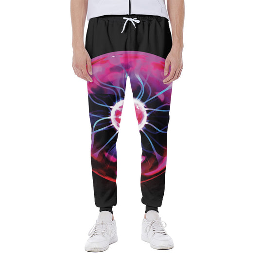 Plasma Ball Print Scuba Joggers