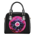 Plasma Ball Print Shoulder Handbag