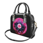 Plasma Ball Print Shoulder Handbag