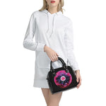 Plasma Ball Print Shoulder Handbag