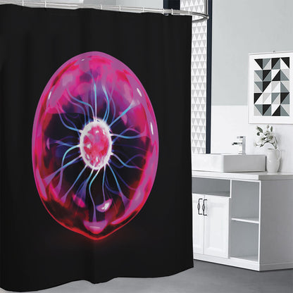 Plasma Ball Print Shower Curtain