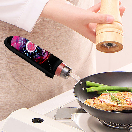 Plasma Ball Print Skillet Handle Cover