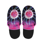 Plasma Ball Print Slippers