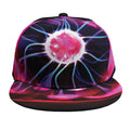 Plasma Ball Print Snapback Cap