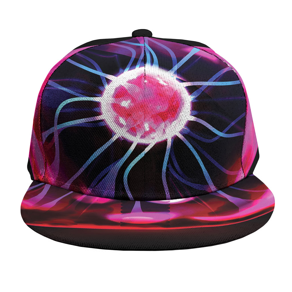 Plasma Ball Print Snapback Cap