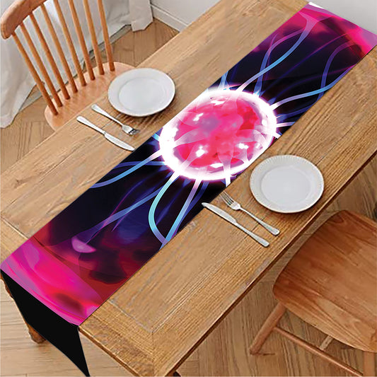 Plasma Ball Print Table Runner