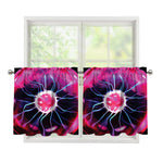 Plasma Ball Print Tier Curtains