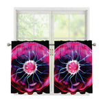 Plasma Ball Print Tier Curtains