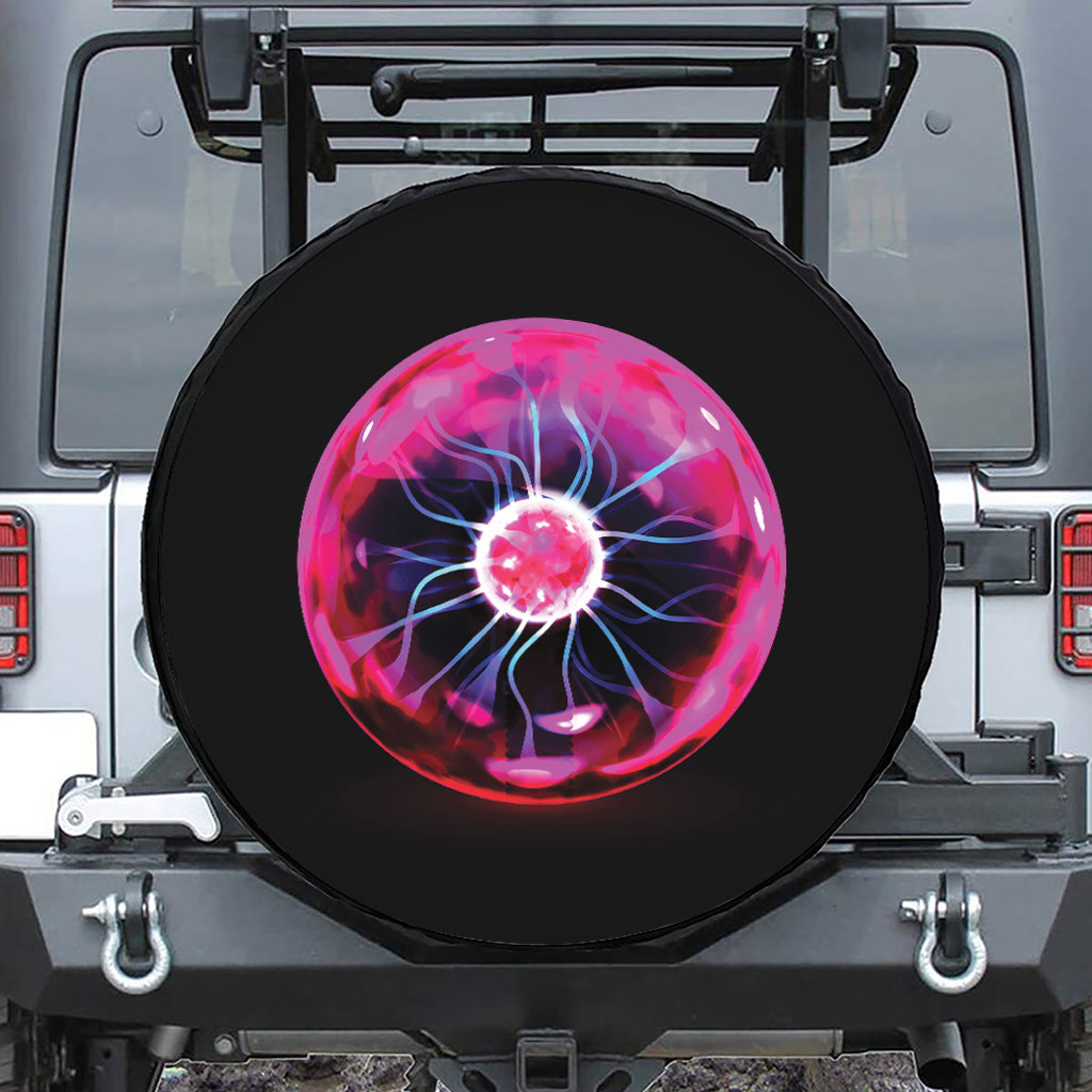 Plasma Ball Print Tire Cover