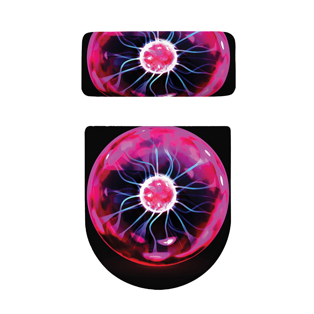 Plasma Ball Print Toilet Lid And Tank Cover Set