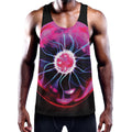 Plasma Ball Print Men's Workout Tank Top