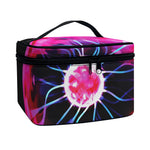 Plasma Ball Print Travel Makeup Bag
