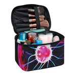 Plasma Ball Print Travel Makeup Bag