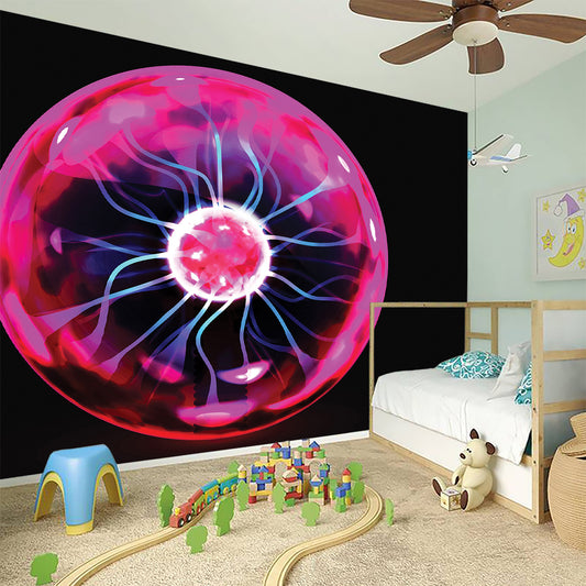 Plasma Ball Print Wall Sticker