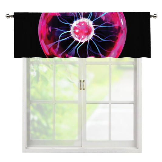 Plasma Ball Print Window Valance