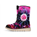 Plasma Ball Print Winter Boots