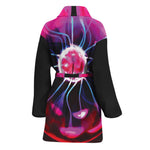 Plasma Ball Print Women's Bathrobe