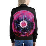 Plasma Ball Print Women's Bomber Jacket