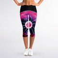 Plasma Ball Print Women's Capri Leggings