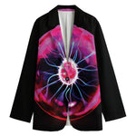 Plasma Ball Print Women's Cotton Blazer