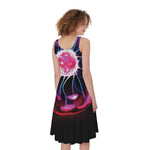 Plasma Ball Print Women's Sleeveless Dress