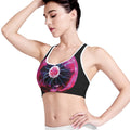 Plasma Ball Print Women's Sports Bra