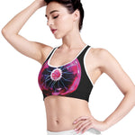 Plasma Ball Print Women's Sports Bra