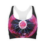 Plasma Ball Print Women's Sports Bra