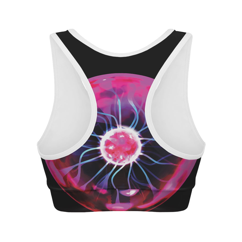 Plasma Ball Print Women's Sports Bra