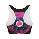 Plasma Ball Print Women's Sports Bra