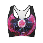 Plasma Ball Print Women's Sports Bra