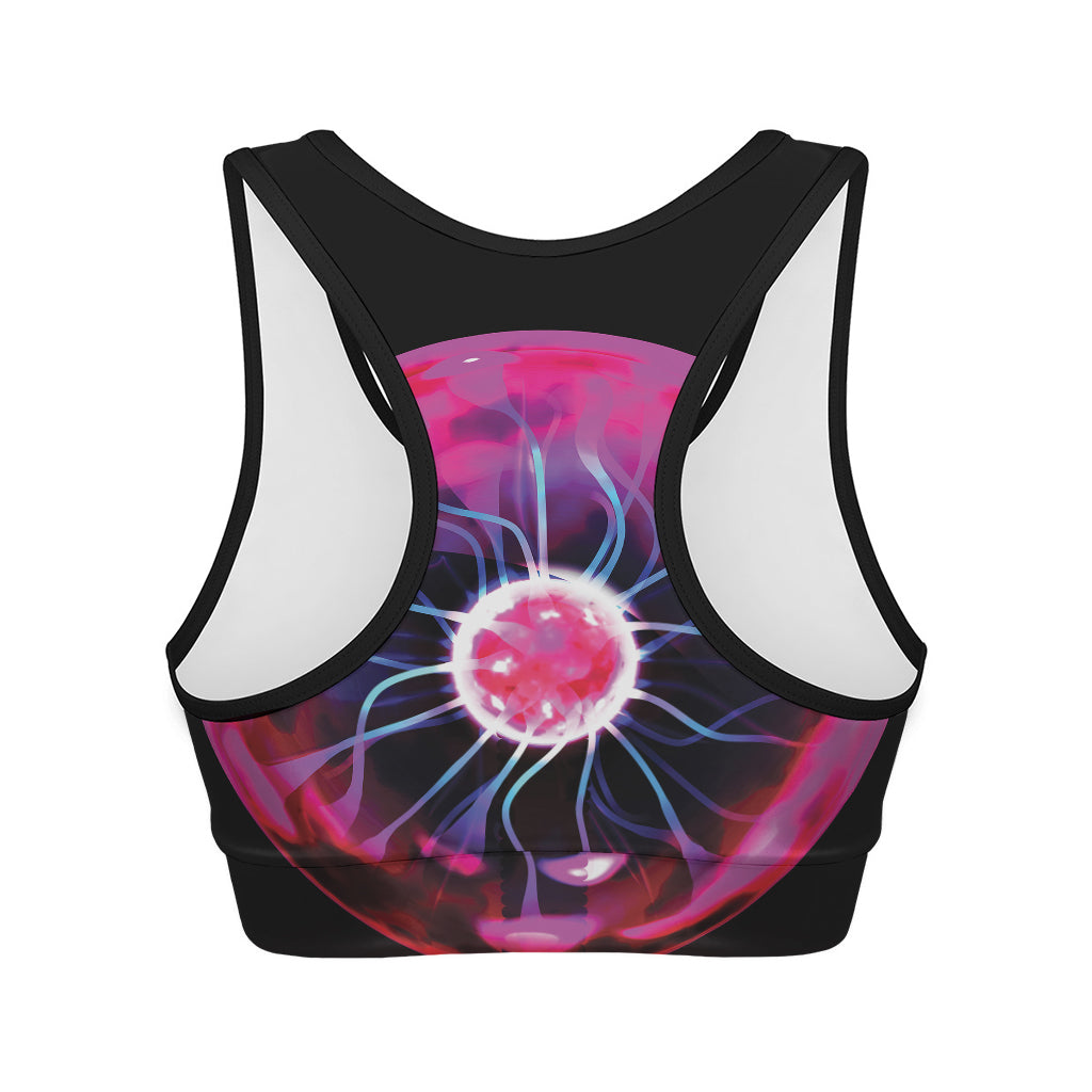 Plasma Ball Print Women's Sports Bra