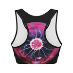 Plasma Ball Print Women's Sports Bra