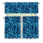 Plasma Energy Print 3 Piece Kitchen Curtains