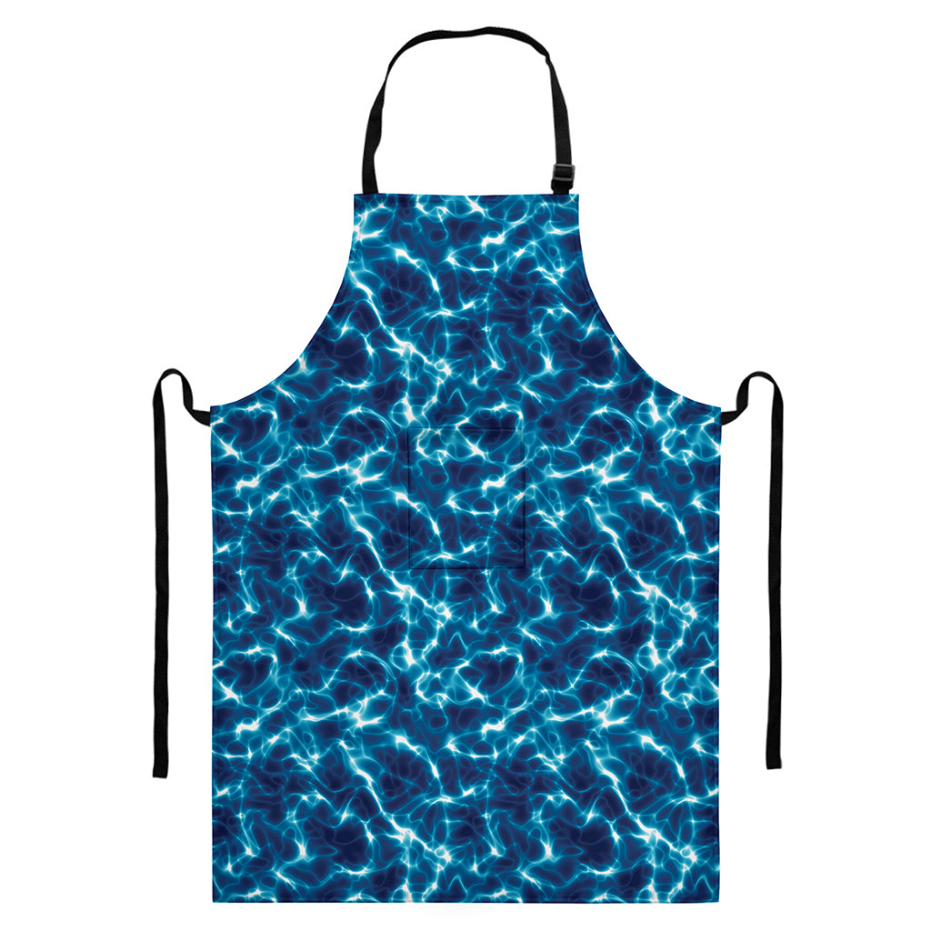 Plasma Energy Print Bib Apron With Pocket