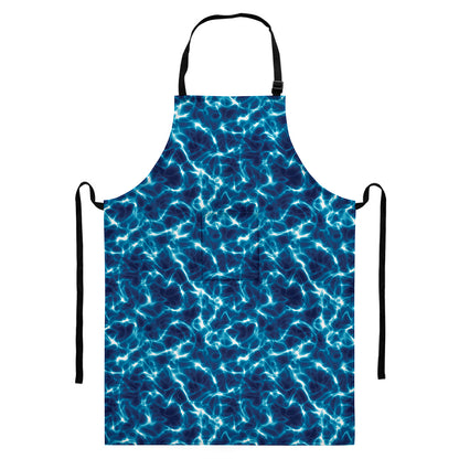 Plasma Energy Print Bib Apron With Pocket