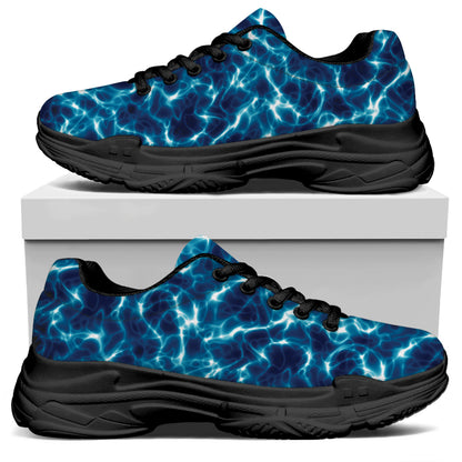 Plasma Energy Print Black Chunky Shoes